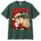 Santa Define Good Shirt – Funny Christmas T-Shirt, Vintage Santa Graphic Tee