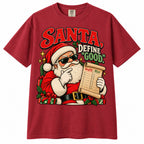 Santa Define Good Shirt – Funny Christmas T-Shirt, Vintage Santa Graphic Tee