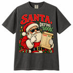 Santa Define Good Shirt – Funny Christmas T-Shirt, Vintage Santa Graphic Tee